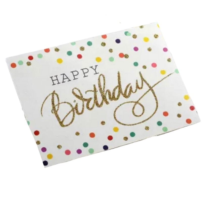 Greeting  Cards –  Happy Birthday Multi Dots NEW