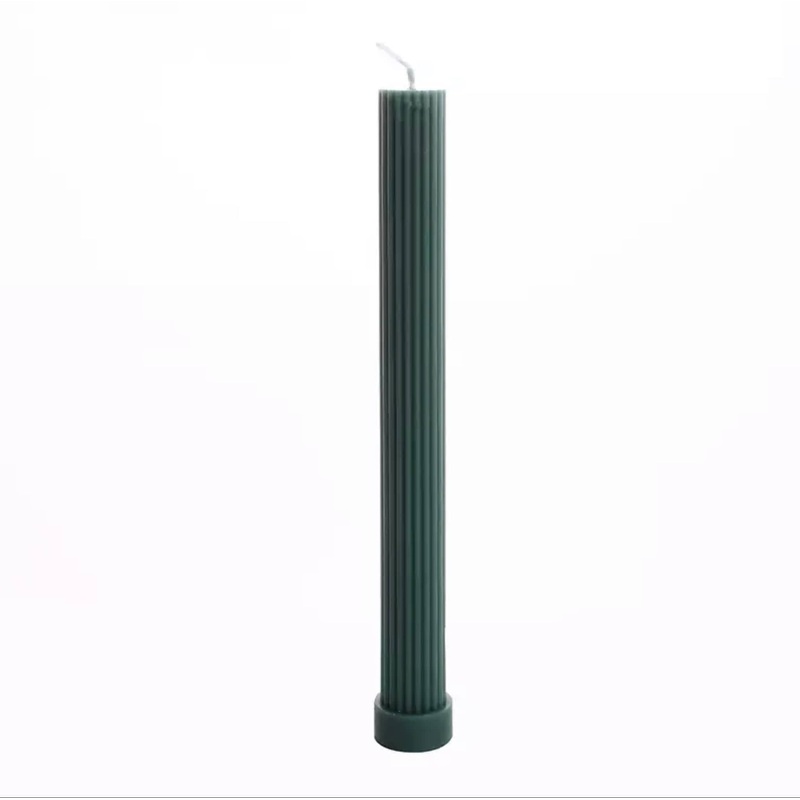 Long Pilar Candle – Green