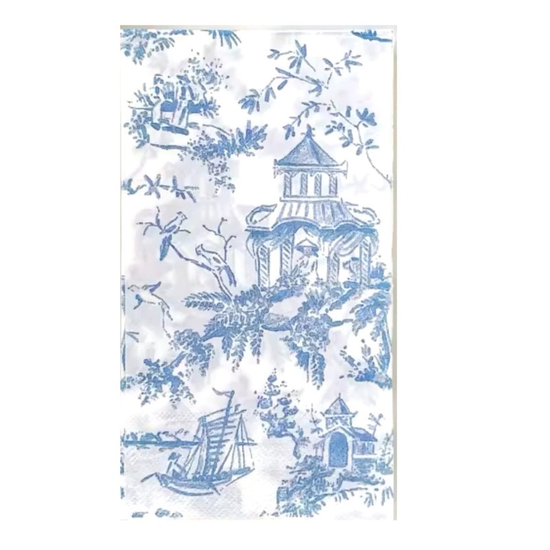 Blue  & White Toile de Jouy Paper Napkins