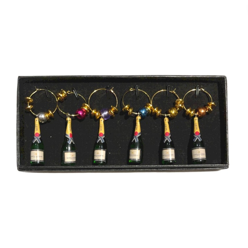 Glass Charms – Champagne Bottle