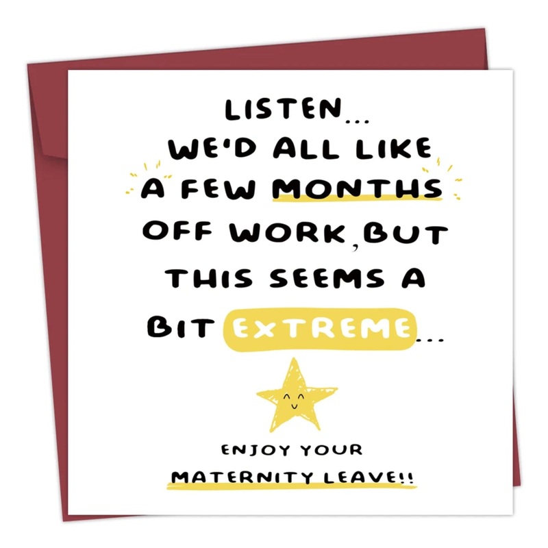Greeting  Cards – Listen wed all like a few months off