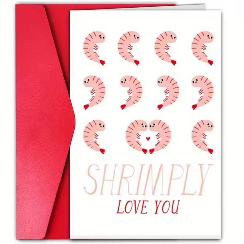 Greeting  Cards –  Shrimply Love You