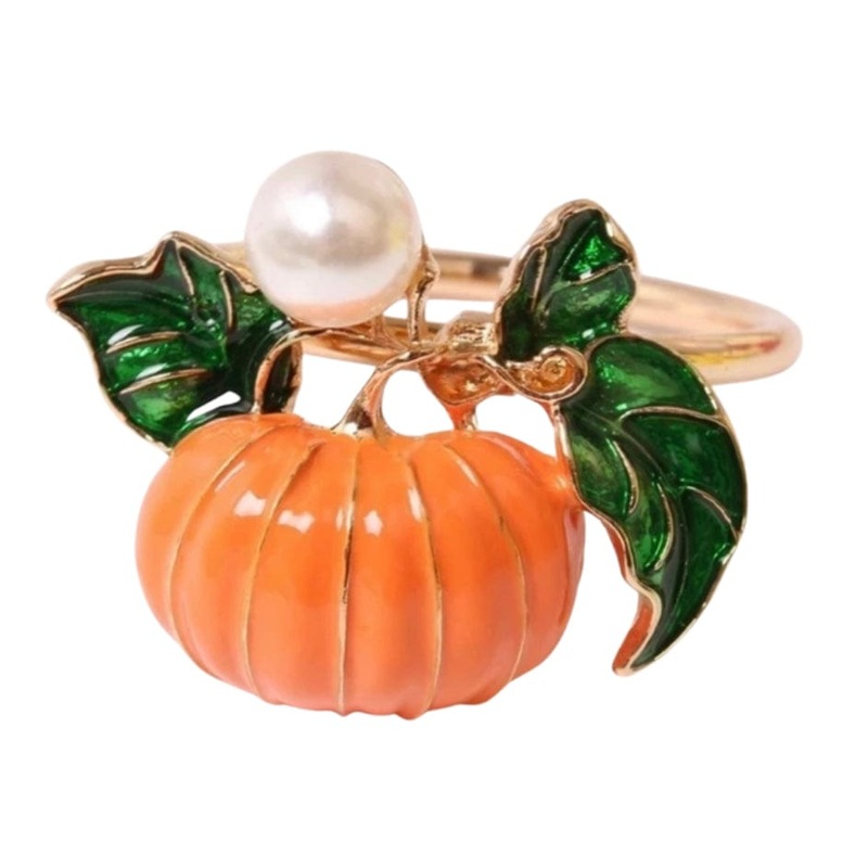 Napkin Rings Orange Pumpkin – set of 4