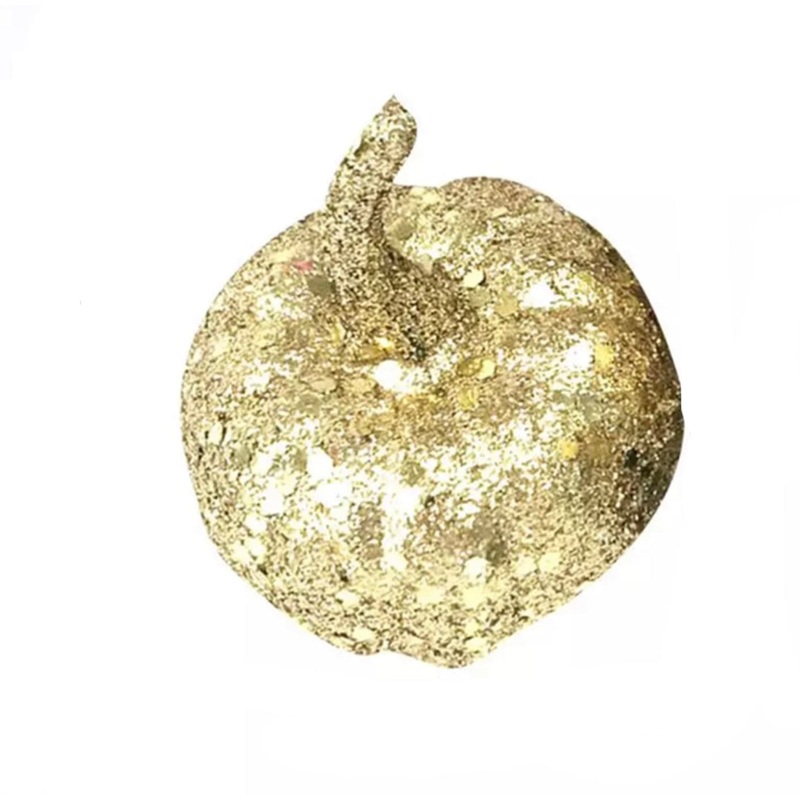 Pumpkin Ornement – gold sequins