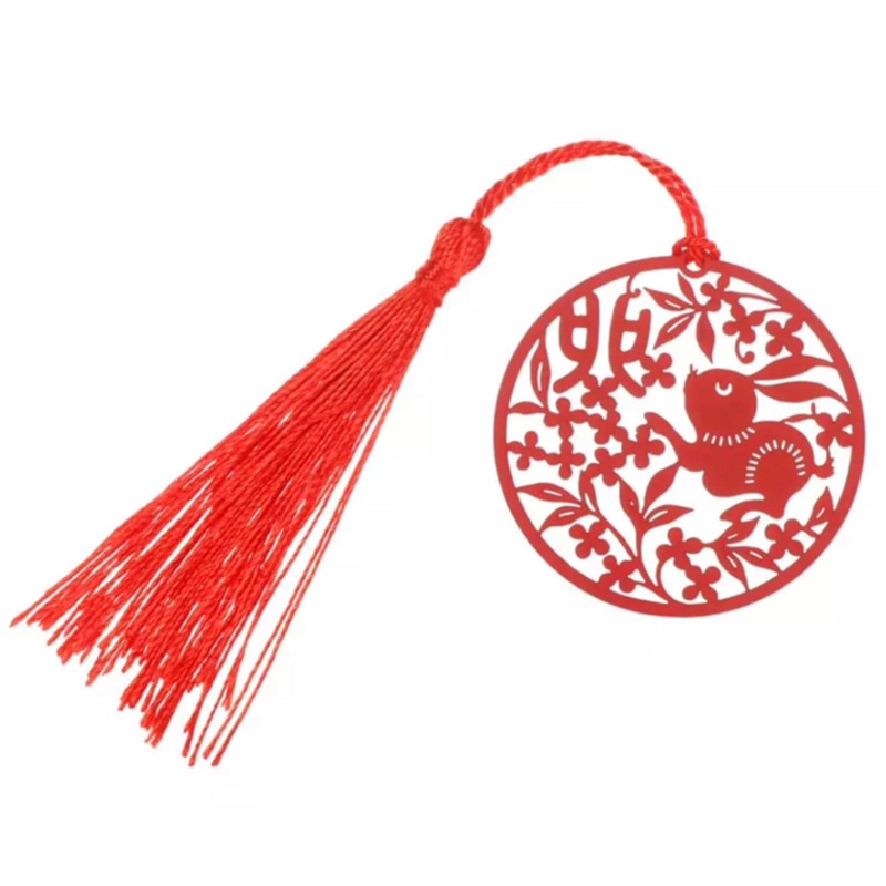 Red Rabbit Tassel Bookmark
