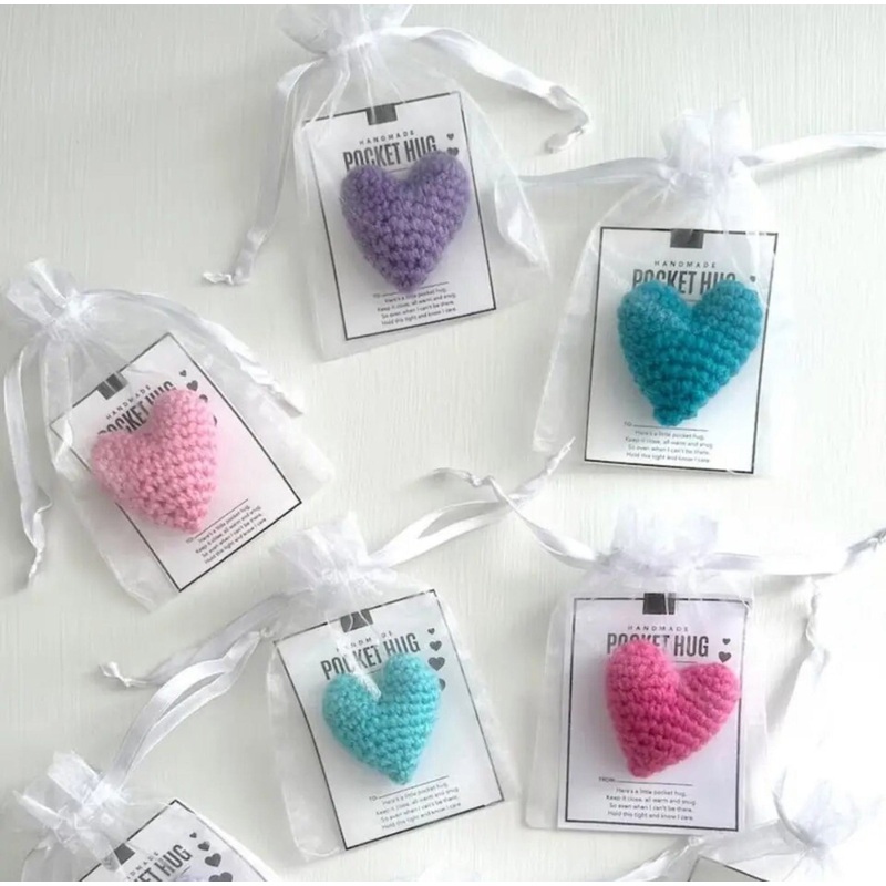 Crochet Heart Pocket Hug