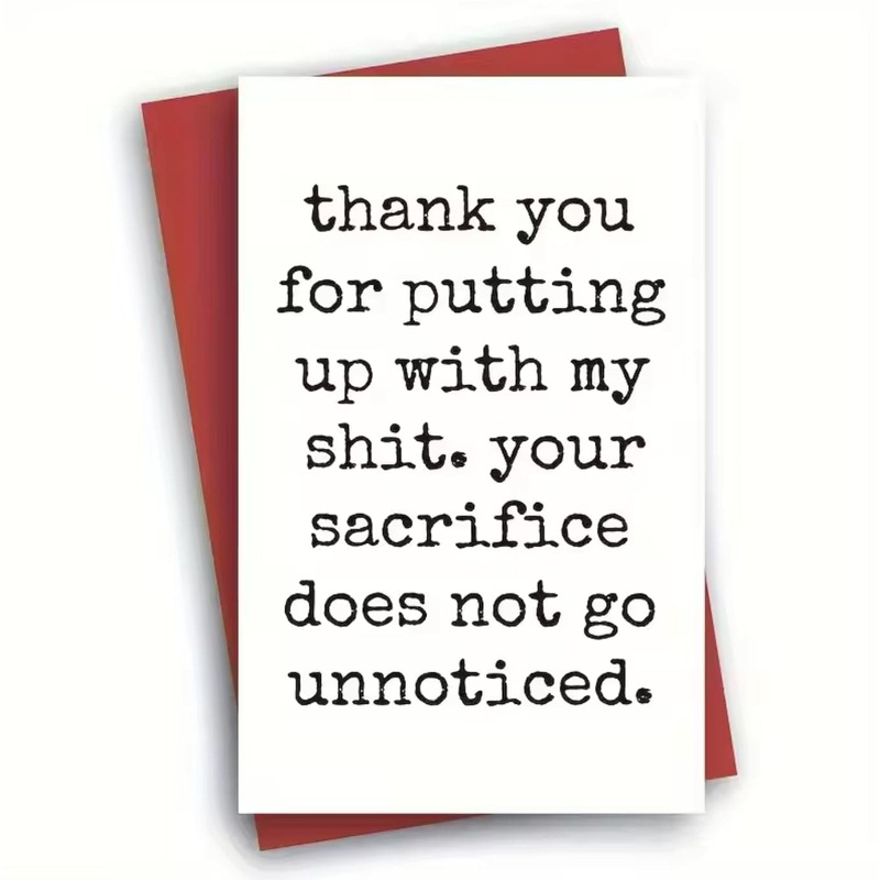 Greeting  Cards –  Thank you for putting u-