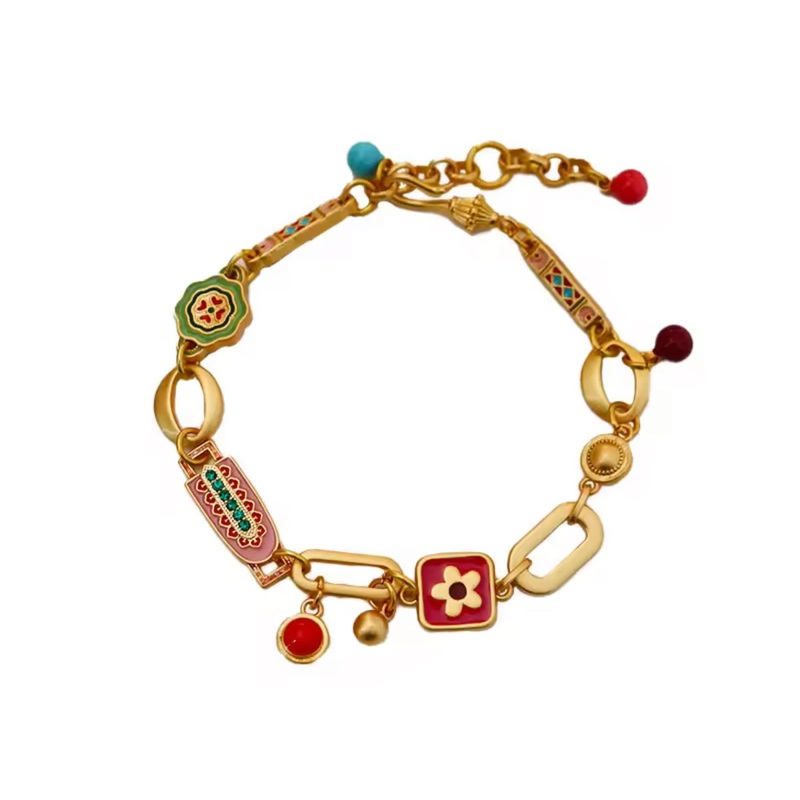 Retro Chinese Style  Gold Charm Bracelet – 7models
