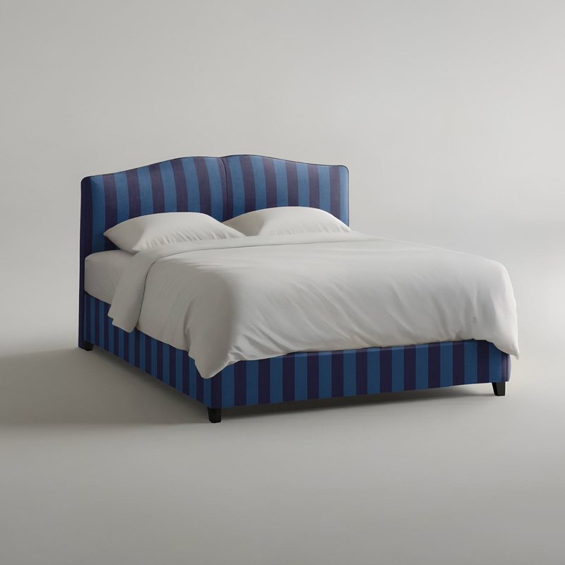 Rose Bed in Coastal Blue Stripe – Hand Made in USA