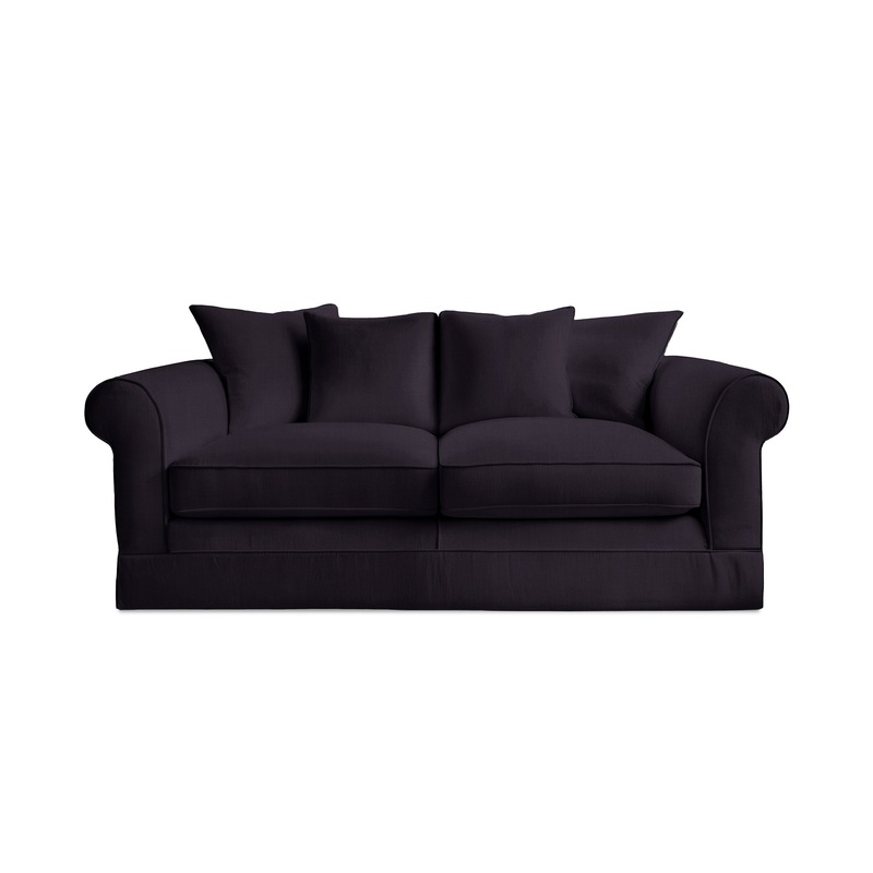 Salthrop Medium Sofa with Scatter Cushion in Beatrice Midnight