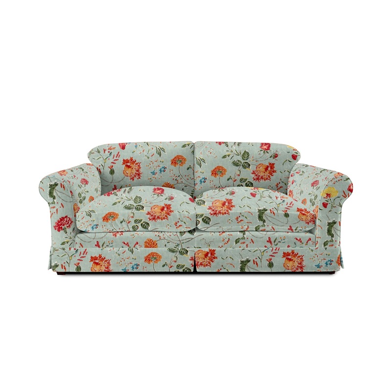 Barton Large Sofa with Big Back Cushions in Wildwood Duck Egg – Made To Order (Available for quick ship)